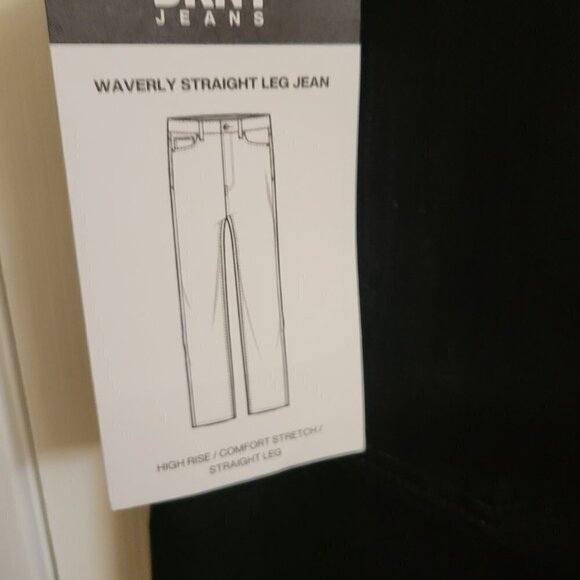 NWT Dkny Jeans Women's Waverly Straight-Leg Jeans E2RK1780 Size 30/10 Black - Picture 6 of 12